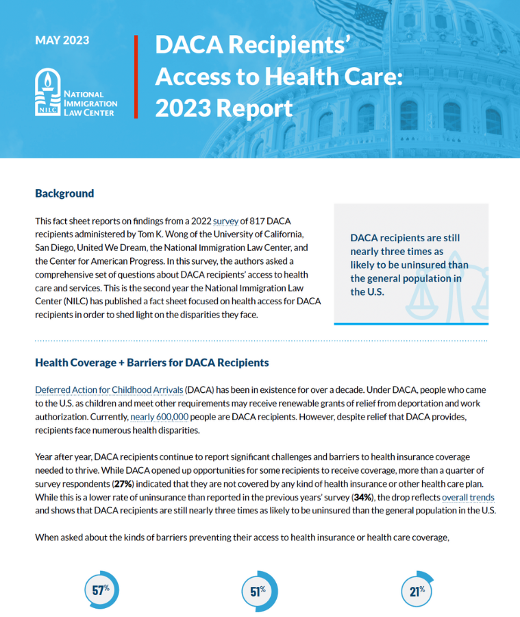 DACA Recipients’ Access to Health Care 2023 Report National